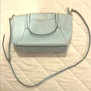 Kate Spade Monica Frosty Sky Pebbled Leather Bag